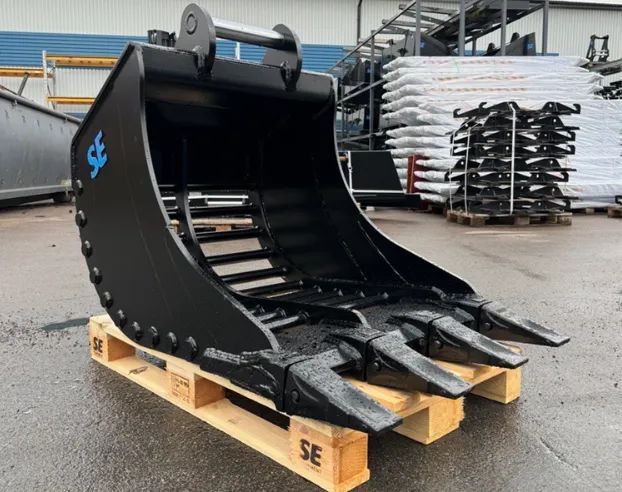 Łyżka ażurowa SE złącze S60 90cm Volvo Hitachi Doosan do koparki rototilt 100cm 120cm.