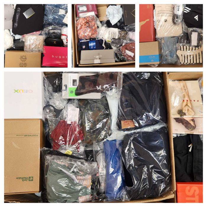 Box pełen markowych ubrań Guess, Nike, Hilfiger, Calvin Klein 90% NOWE