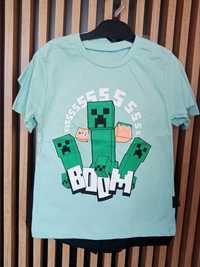 Komplet dla chłopca koszulka + spodenki Minecraft
