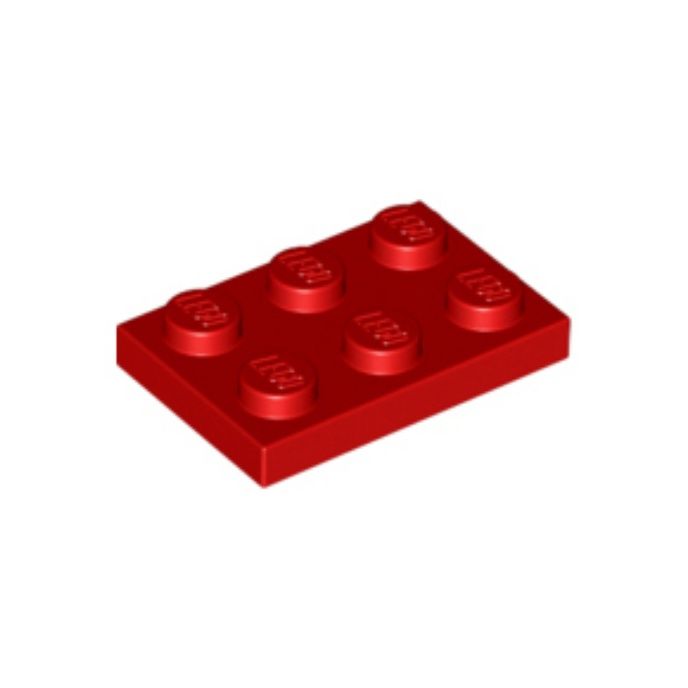 LEGO 3021 Płytka 2 x 3 Red