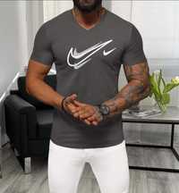 Szara koszulka męska Nike M