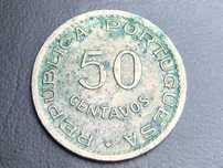 Cabo Verde 1949 - 50 Centavos Cuproniquel
