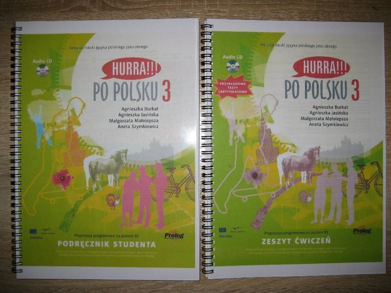 Hurra!!! Po Polsku 1, 2, 3 Podrecznik studenta + Zeszyt cwiczen