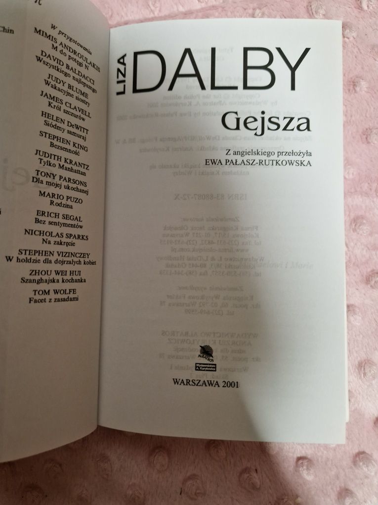 Książka Gejsza - Liza Dalby