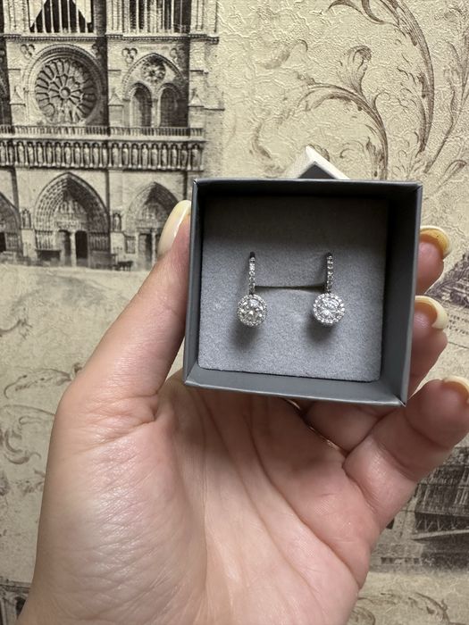 Сережки pandora срібло