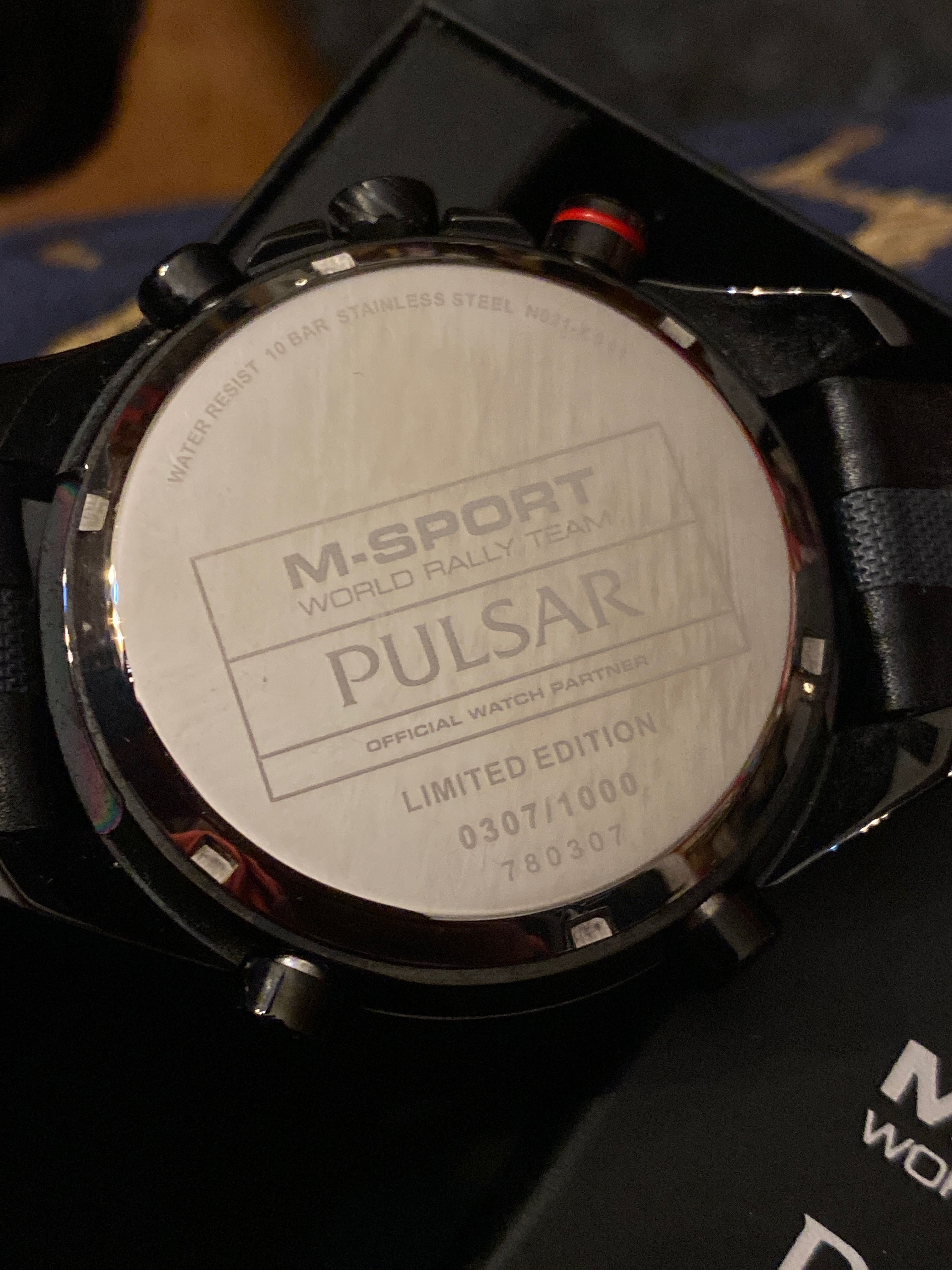 Relógio Pulsar Cronógrafo edição Limitada M-Sport Limited Edition