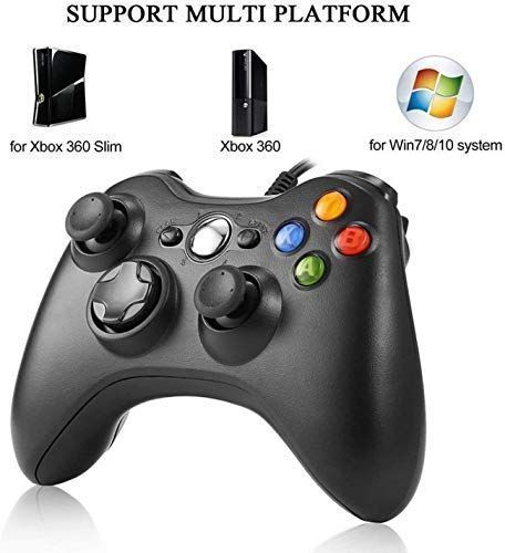 Kontroler przewodowy Diswoe Xbox 360 Gamepad do PC/Xbox 360