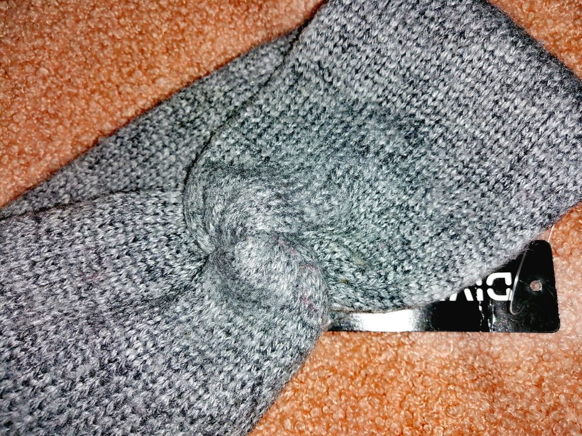 H&M _ NOWA z metką! OPASKA z dodatkiem WEŁNY. idealna na wiatr, chłód