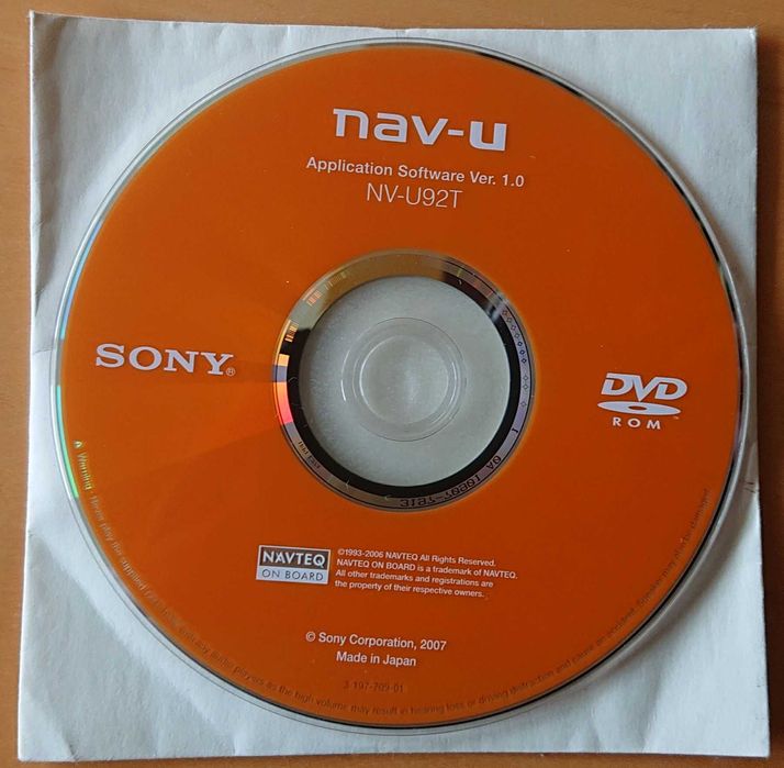 SONY NV-U92TC - Nawigacja samochodowa - stara ale działa
