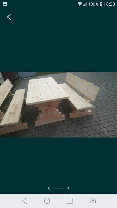 Meble ogrodowe, stół ogrodowy, ławka ogrodowa