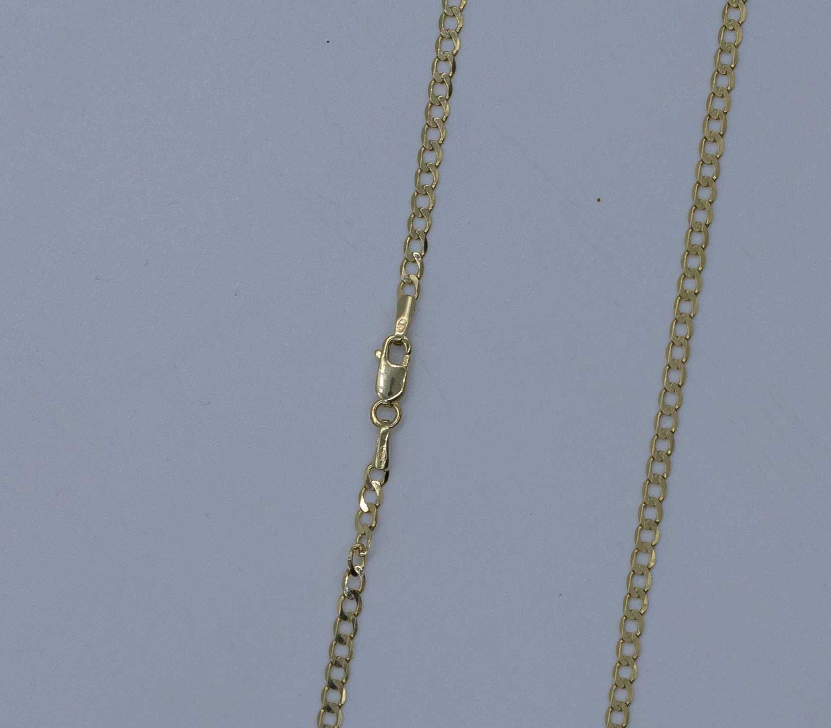 złoty łańcuszek 585 14K 4,52 gram 55cm Pancerka Nowa PEŁNA