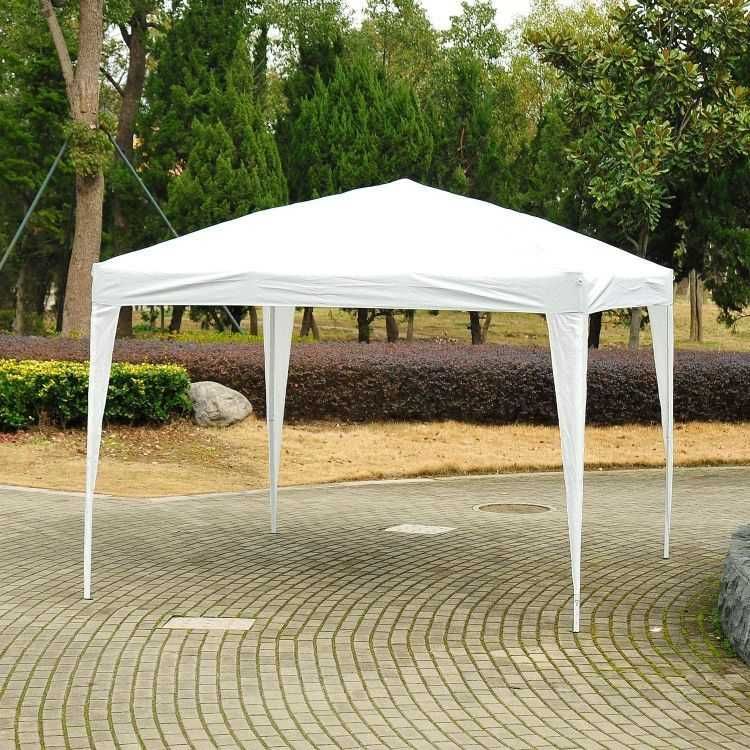 PAWILON Handlowy Ogrodowy lekki 3x3m Biały - AUTOMATYCZNY