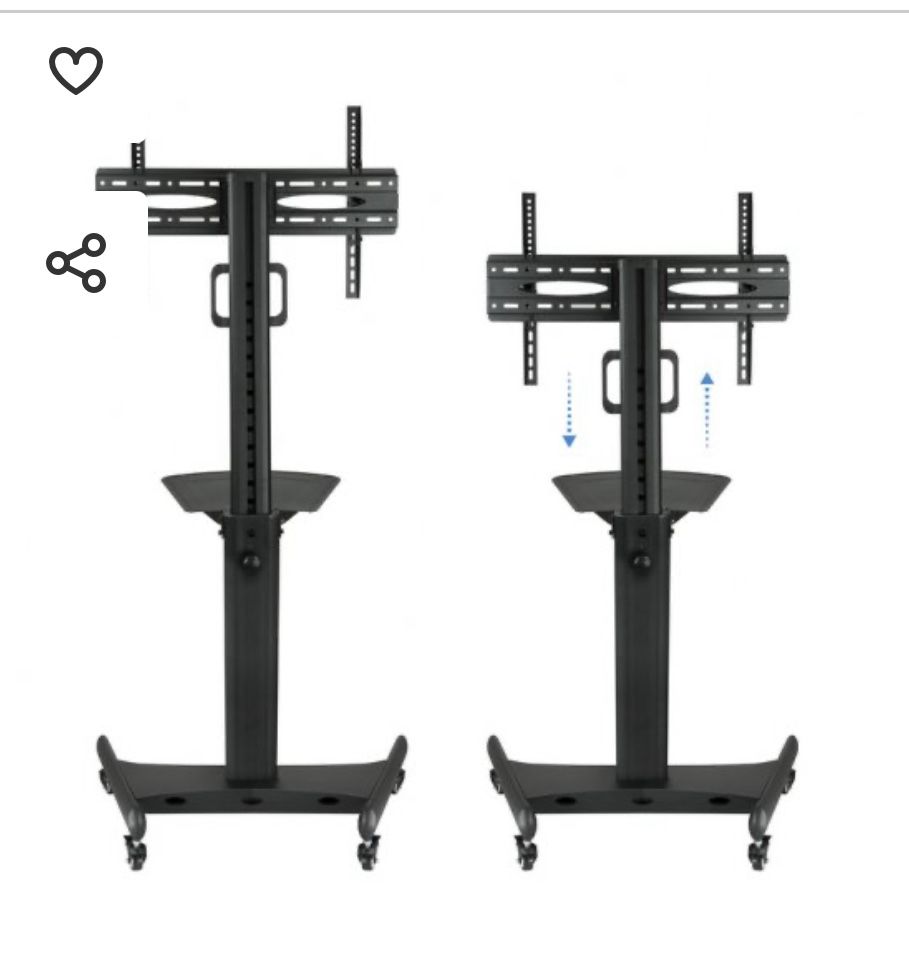 Suporte com rodas para TV