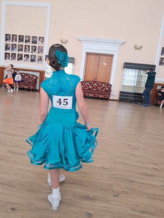 Платье Бейсик для бальных танцев 7-8лет