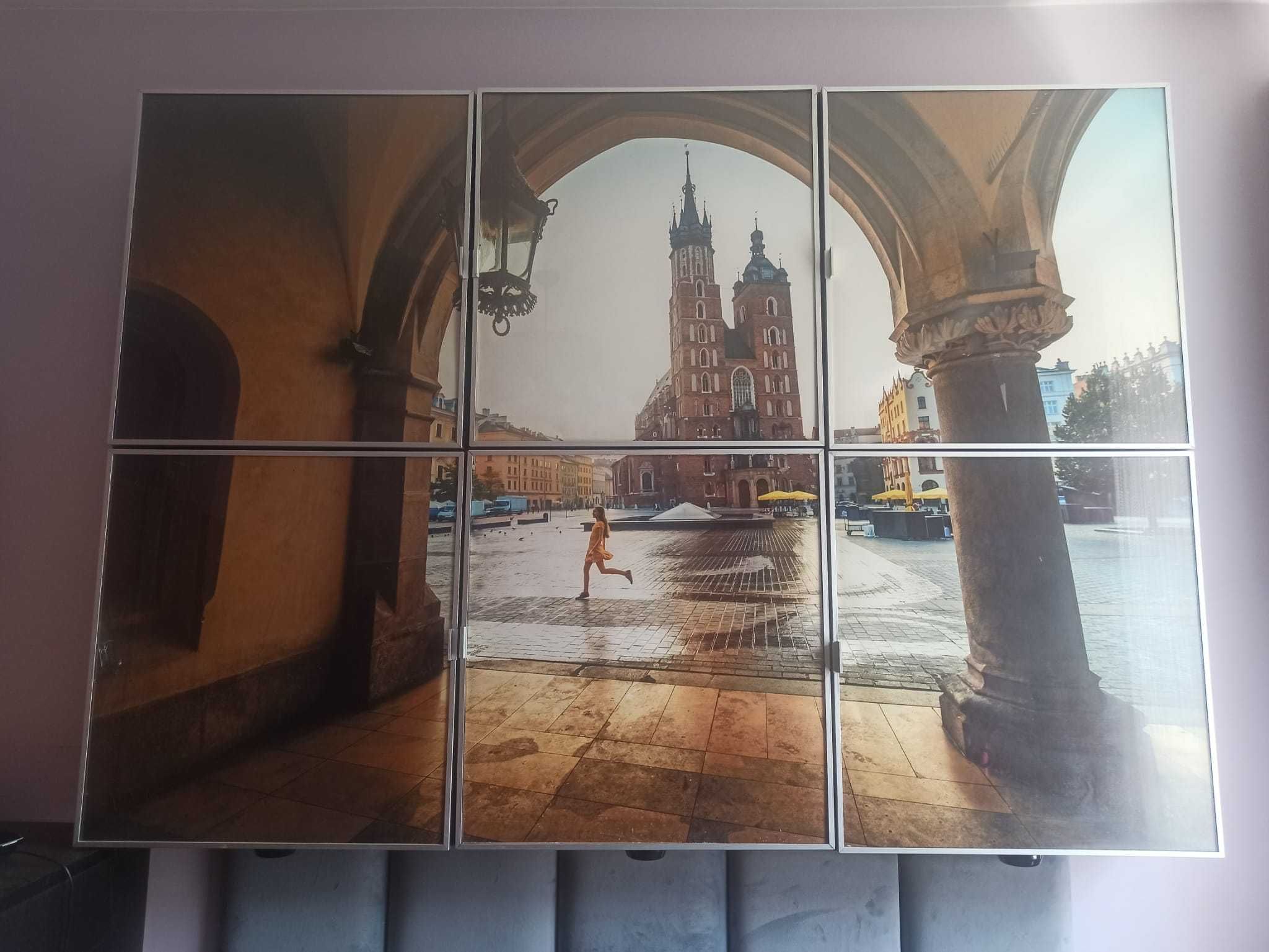 Duża, modułowa szafka wisząca z motywem Krakowa