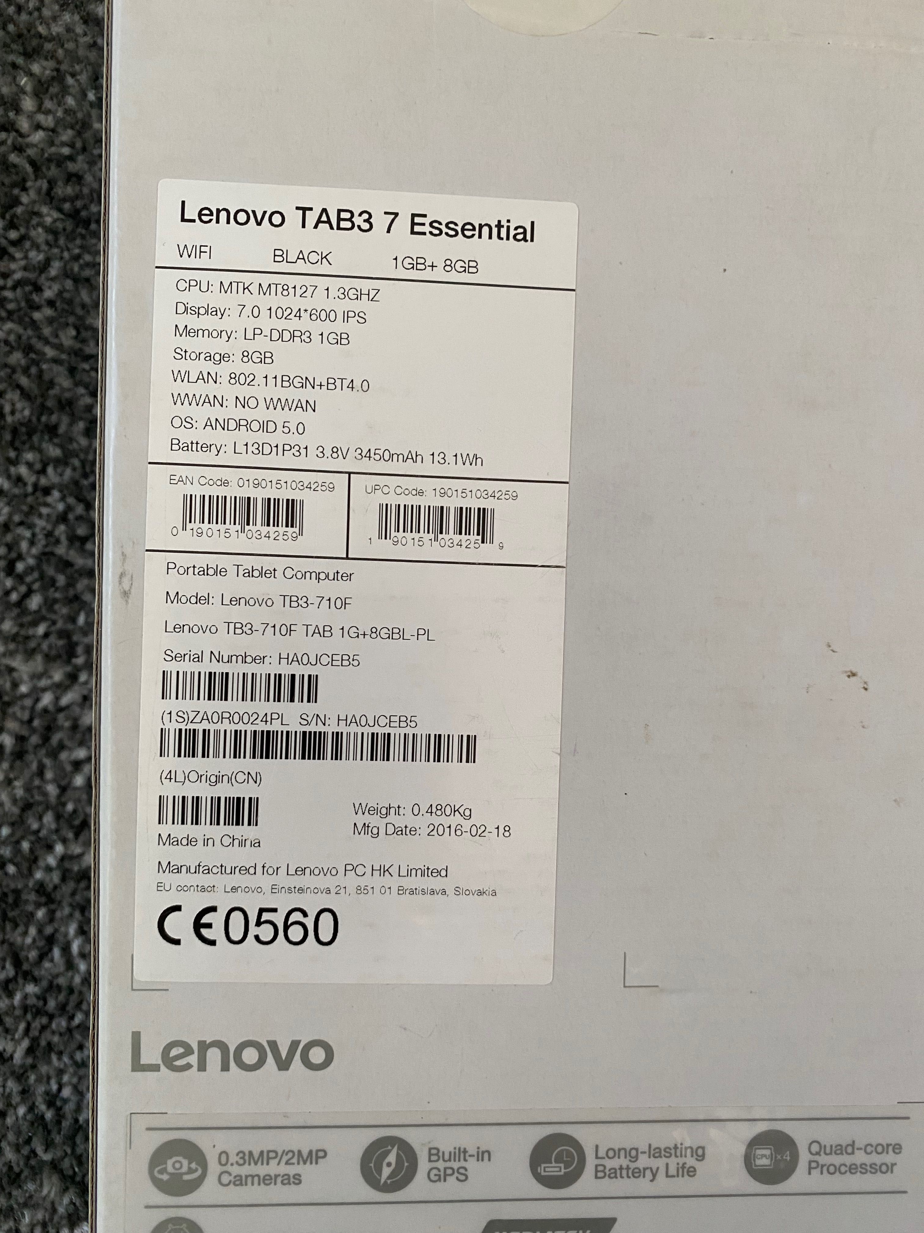 Tablet Lenovo TAB3 7 ESSENTIAL