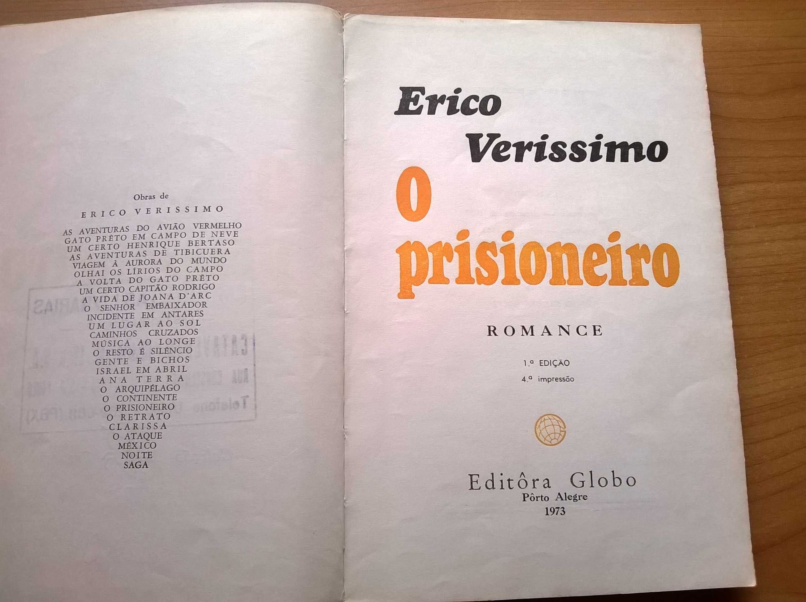 O Prisioneiro - Erico Veríssimo