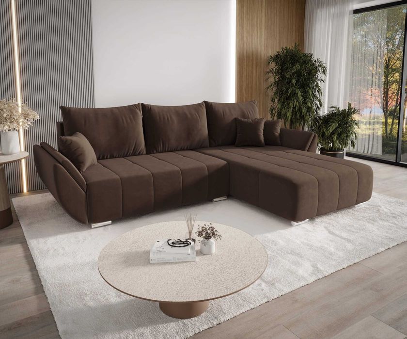 Narożnik Rozkładany Sydney L Wygodny Funkcja Spania Pojemnik