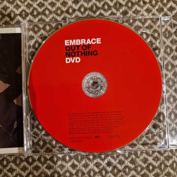 Embrace CD & DVD  Out Of Nothing  indie  limited edition