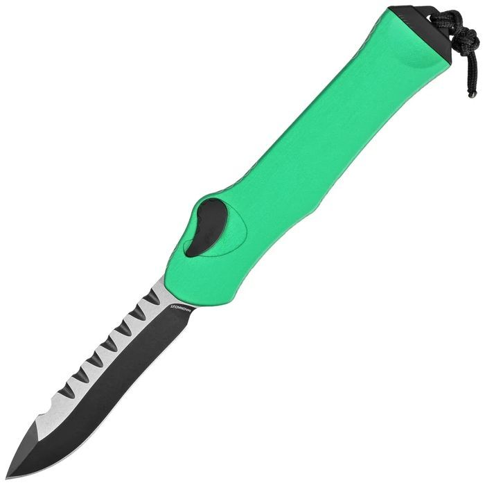 Nóż automatyczny OTF Heretic Hydra R/E Toxic Green Aluminium, Black