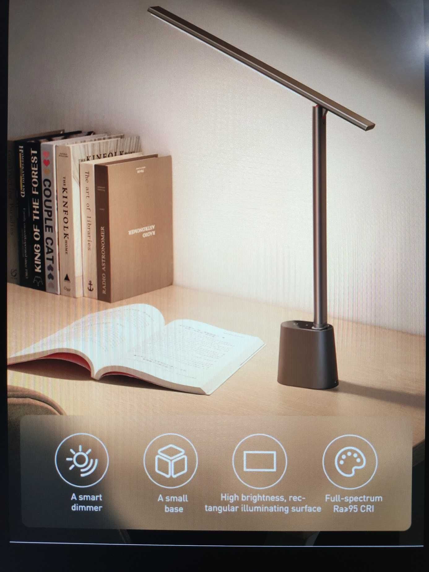 Лампа Baseus LED Smart Eye Reading Desk Lamp с аккумулятором 2200mAh