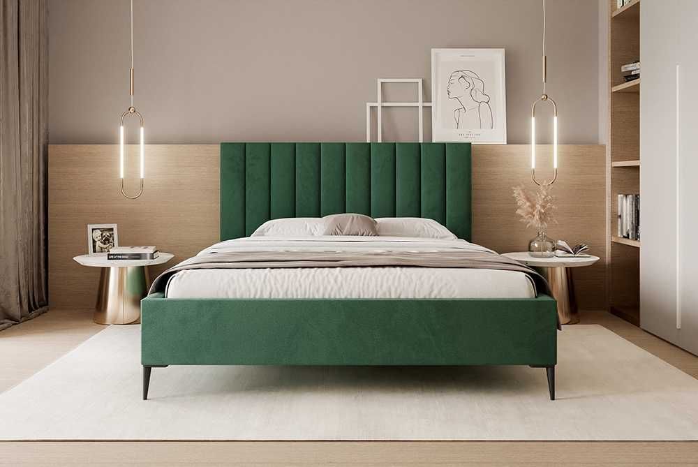 Łóżko tapicerowane NASTA Slim DARMOWA DOSTAWA z pojemnikiem na pościel