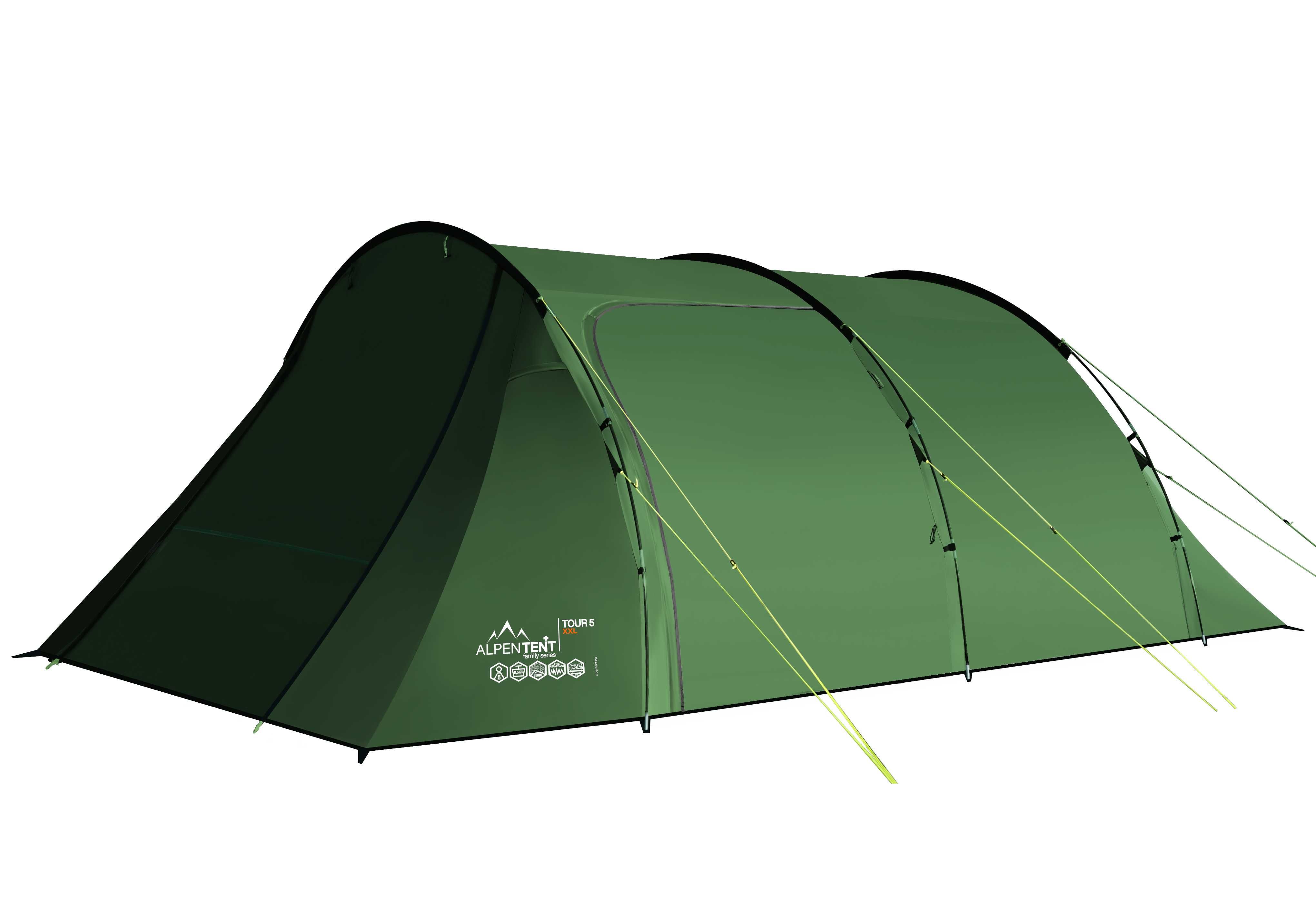 Namiot Pięcioosobowy AlpenTent Tour 5 XXL Wysoki 195 cm