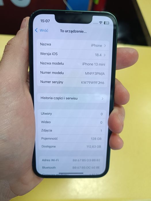 J.NOWY Apple Iphone 13 mini / 128 GB / Green / Sklep Wieluń