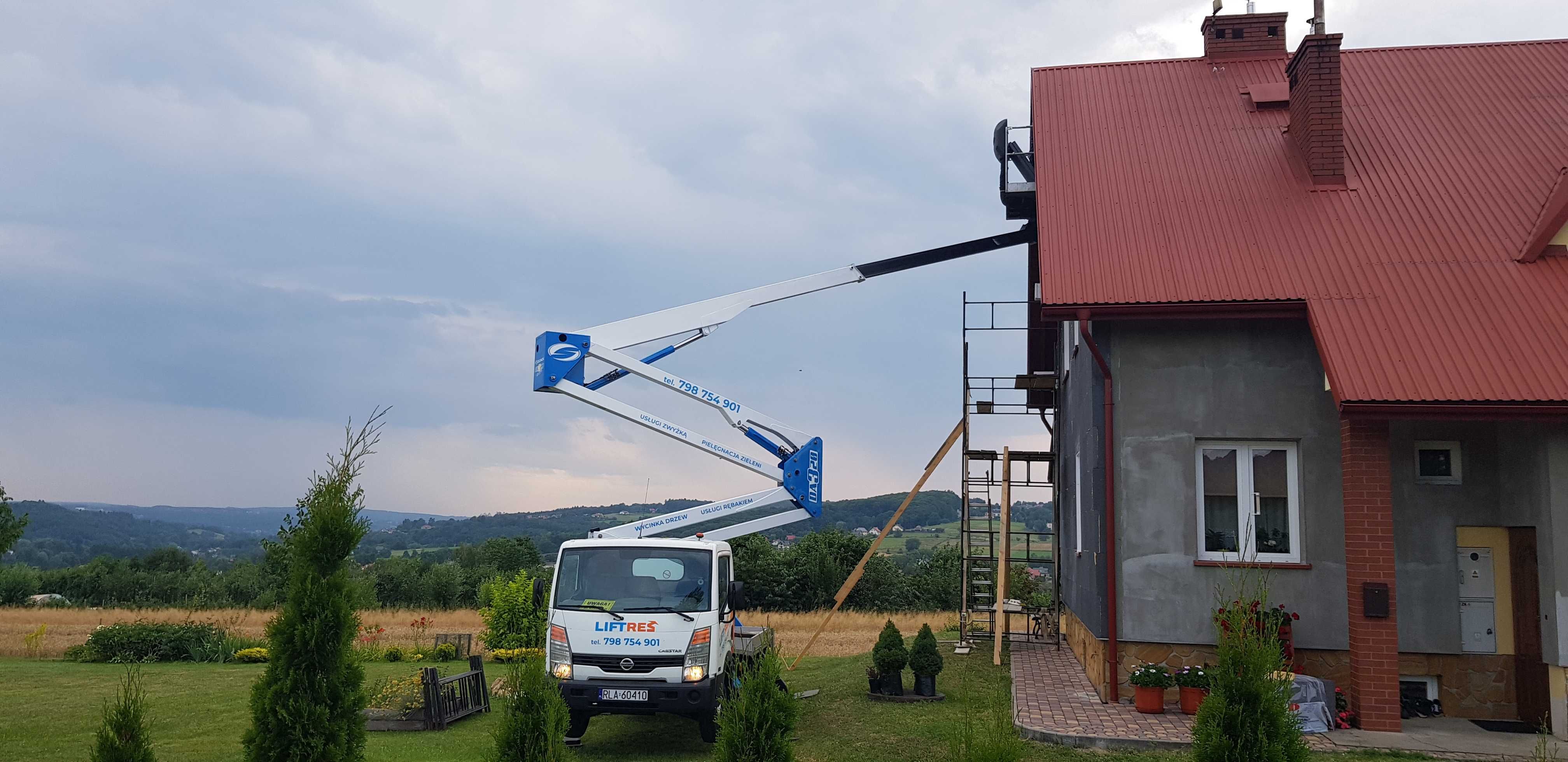 Zwyżka podnośnik koszowy 20m wynajem podnośnika - 7 dni/24 h