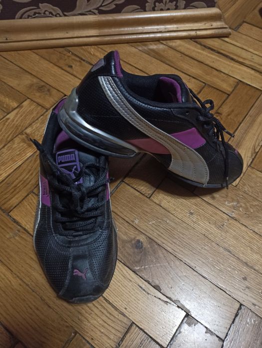 Шкірні кросовки фірми puma 36чорні  і 37 р сірі