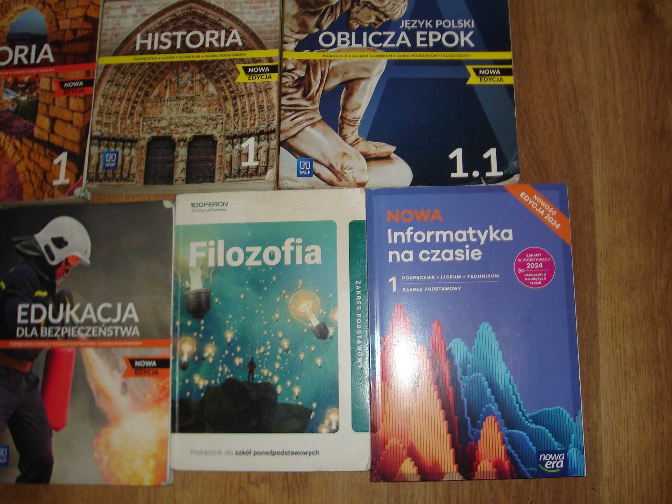 Podręczniki szkolne kl.1 liceum/tech.