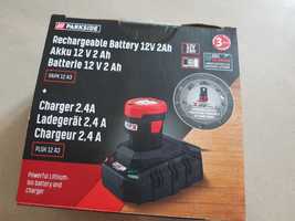 Bateria akumulator 2Ah z ładowarką Parkside nie używany