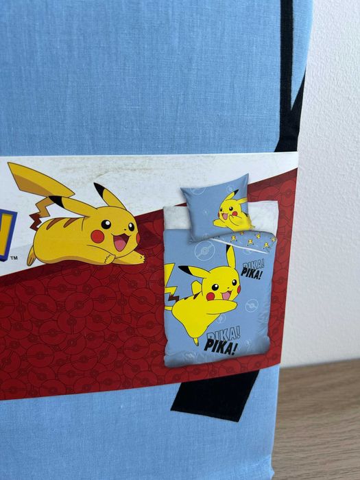 NOWA bawełniana pościel dziecięca 160x200 Pokemon Pikachu
