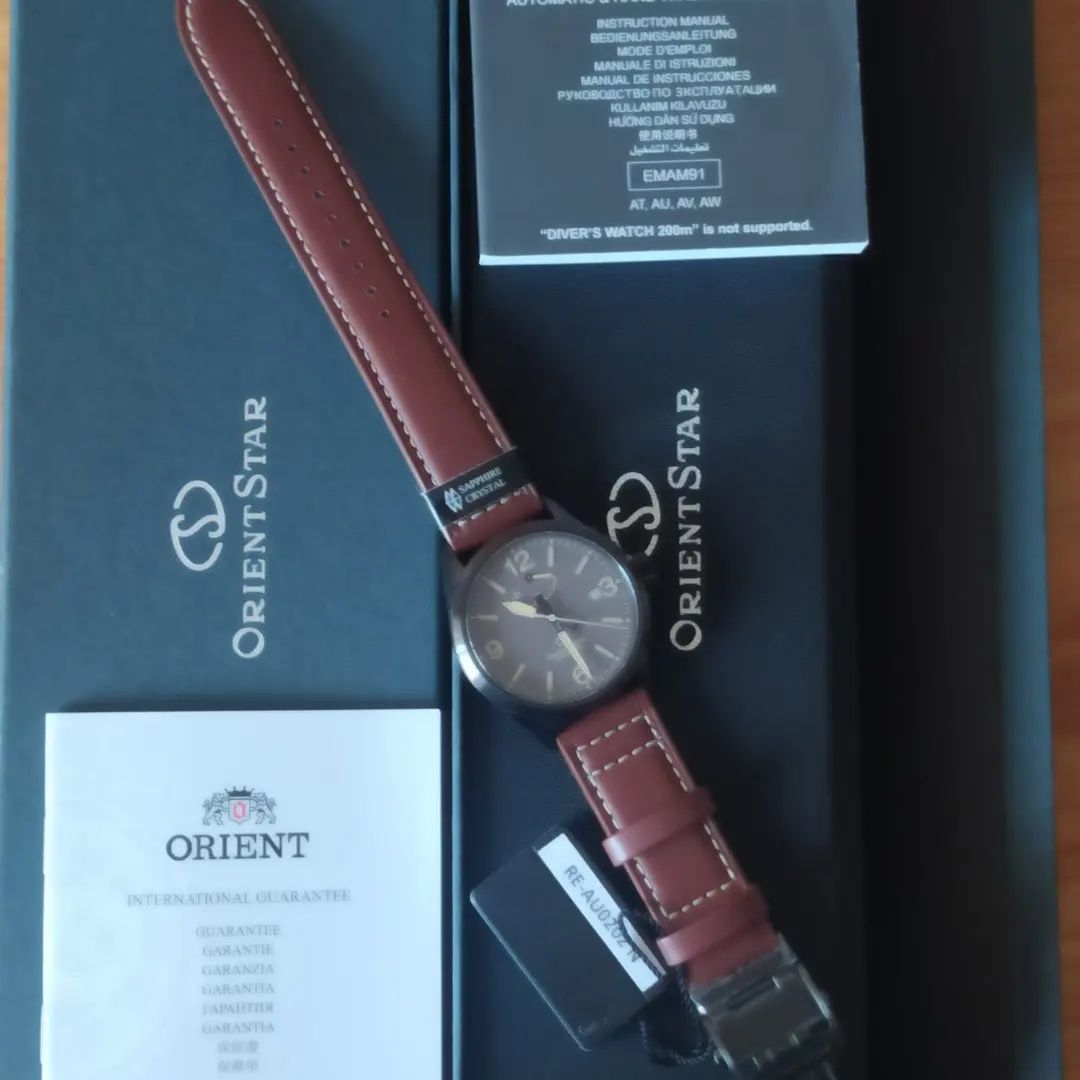 *NOVO* Orient Star RE-AU0202N Safira, 41mm e made In Japan.

Safira, 4