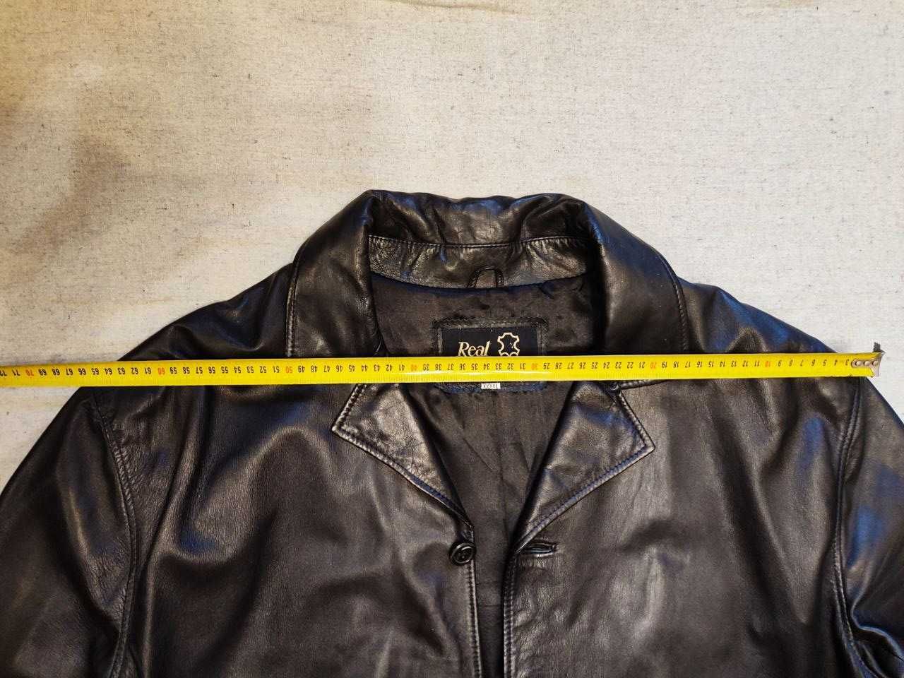 Мужской кожаный плащ Real Leather, 4XL