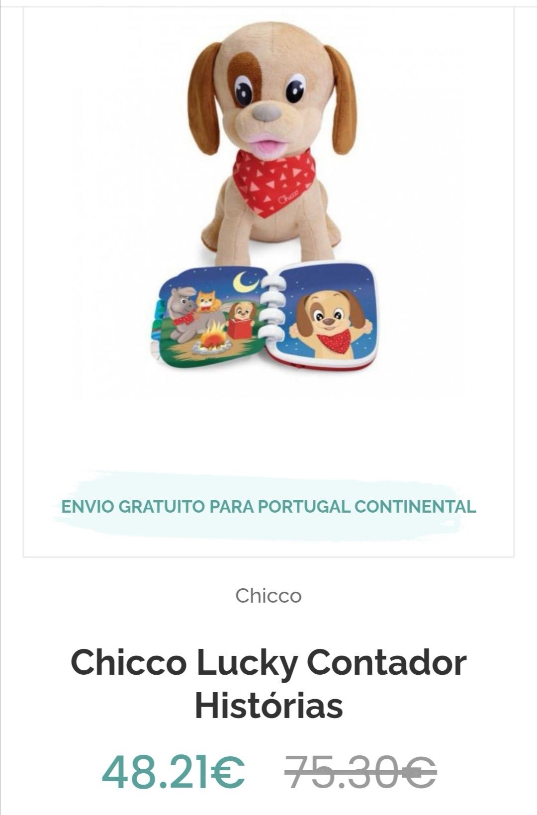 Cão Lucky contador de histórias Chicco