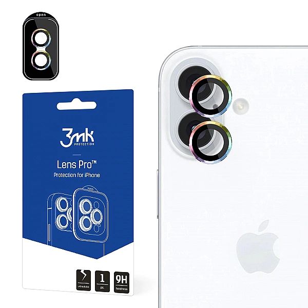 Osłona aparatu 3mk Lens Protection Pro z opalizującą ramką do iPhone 1