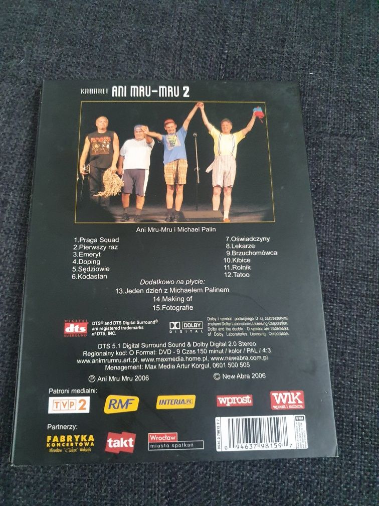 Płyta dvd Kabaret Ani Mru Mru 2 jak nowa