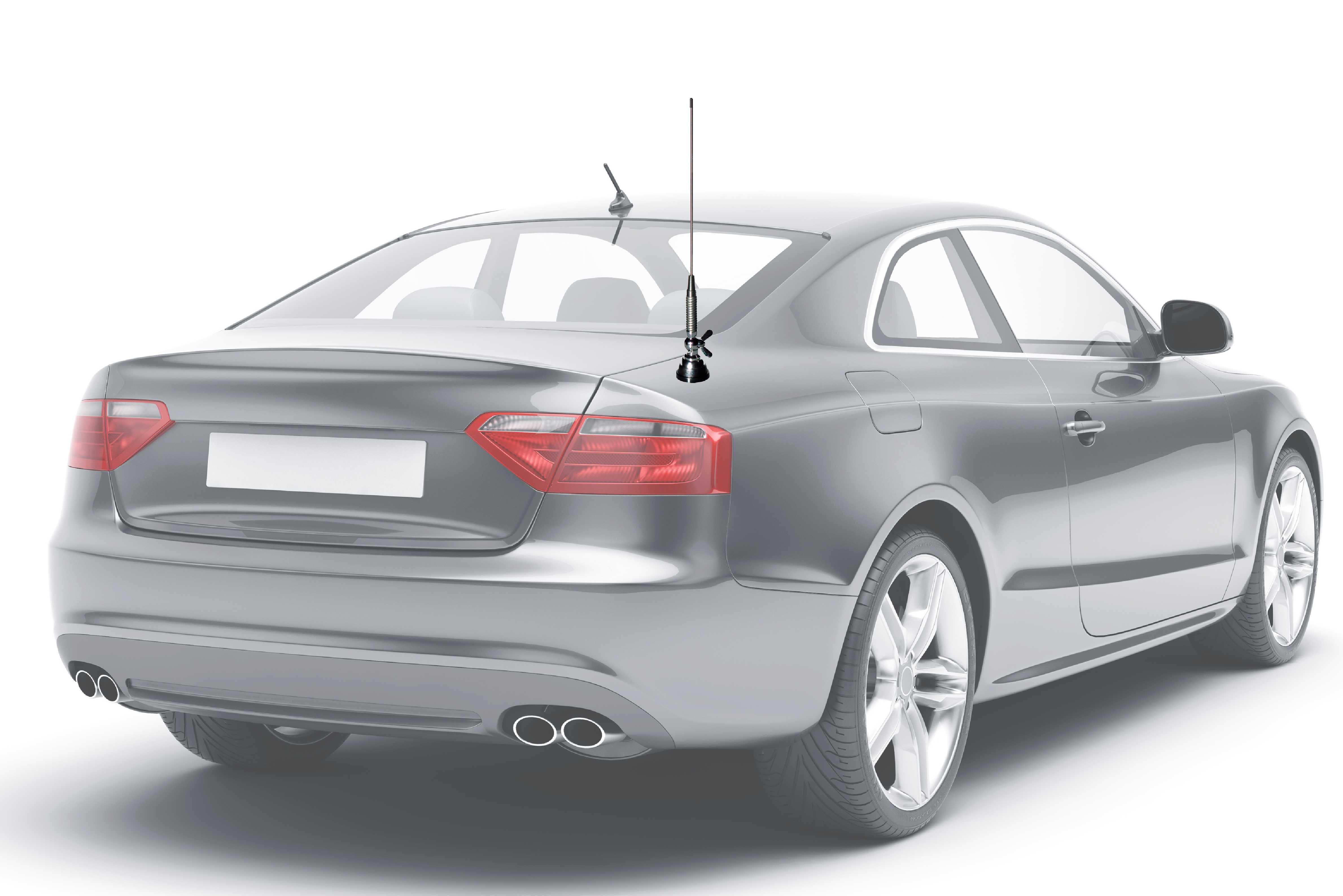 Antena de comunicações VHF para automóvel