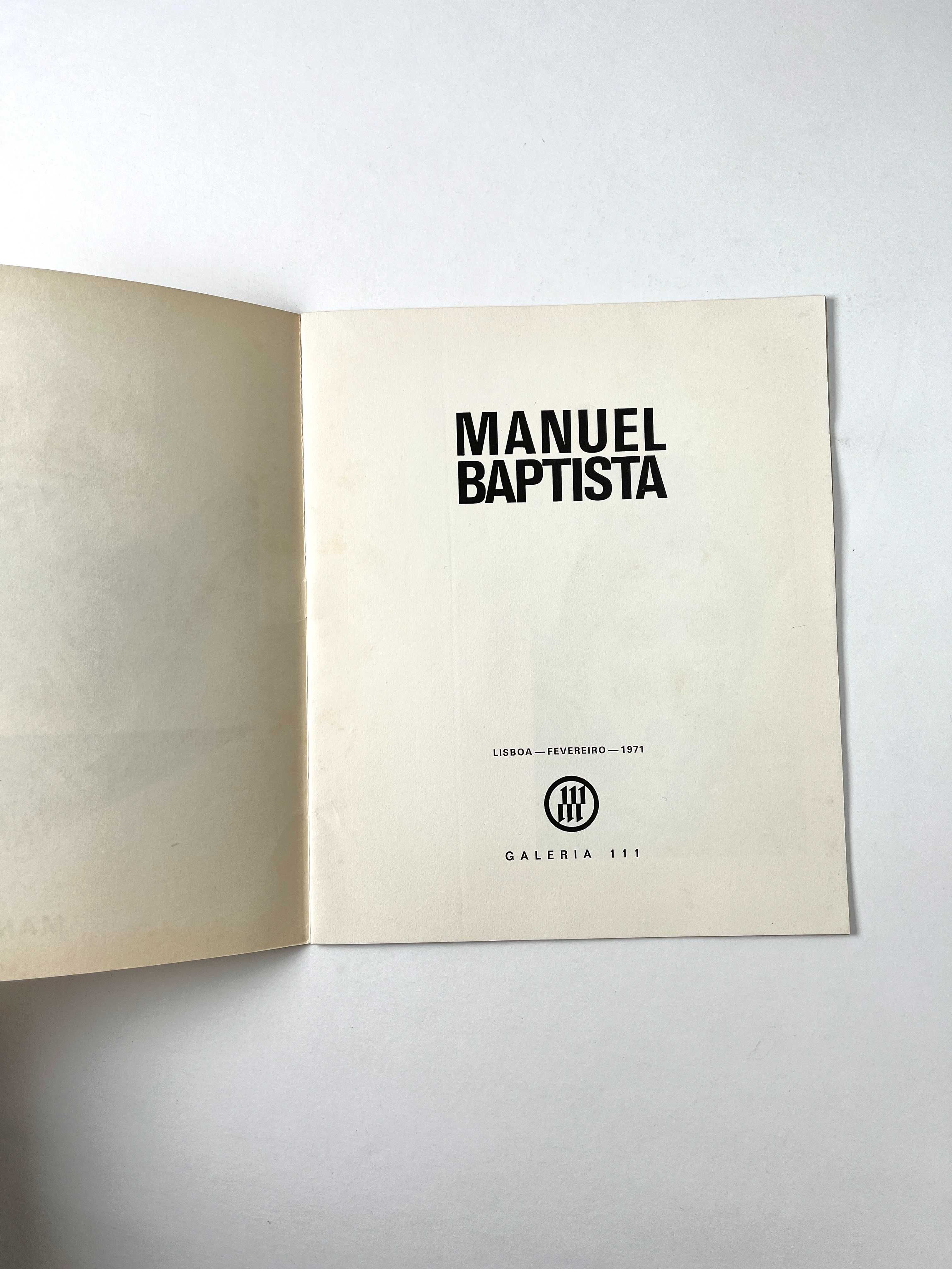 Manuel Baptista na Galeria 111 de 1971 Catálogo de exposição