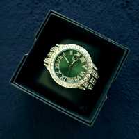 Zegarek szefa/szefowej imprezy błysk zielona tarcza