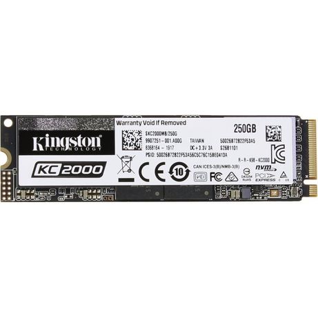 Disco SSD 250GB Kingston KC2000 M.2 2280 NVMe PCIe 3,0/1,1GBs
