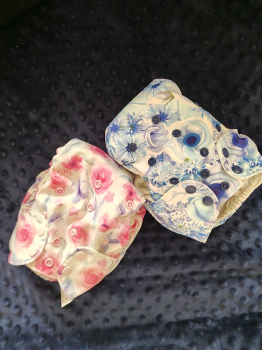 Blueberry Simplex Organic AIO bb OS kwiaty pieluchy wielorazowe