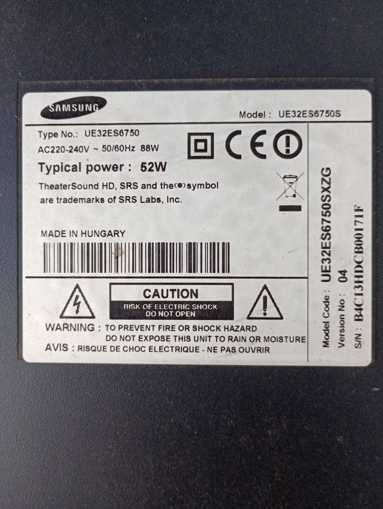 Zasilacz do Samsung UE32ES6750
