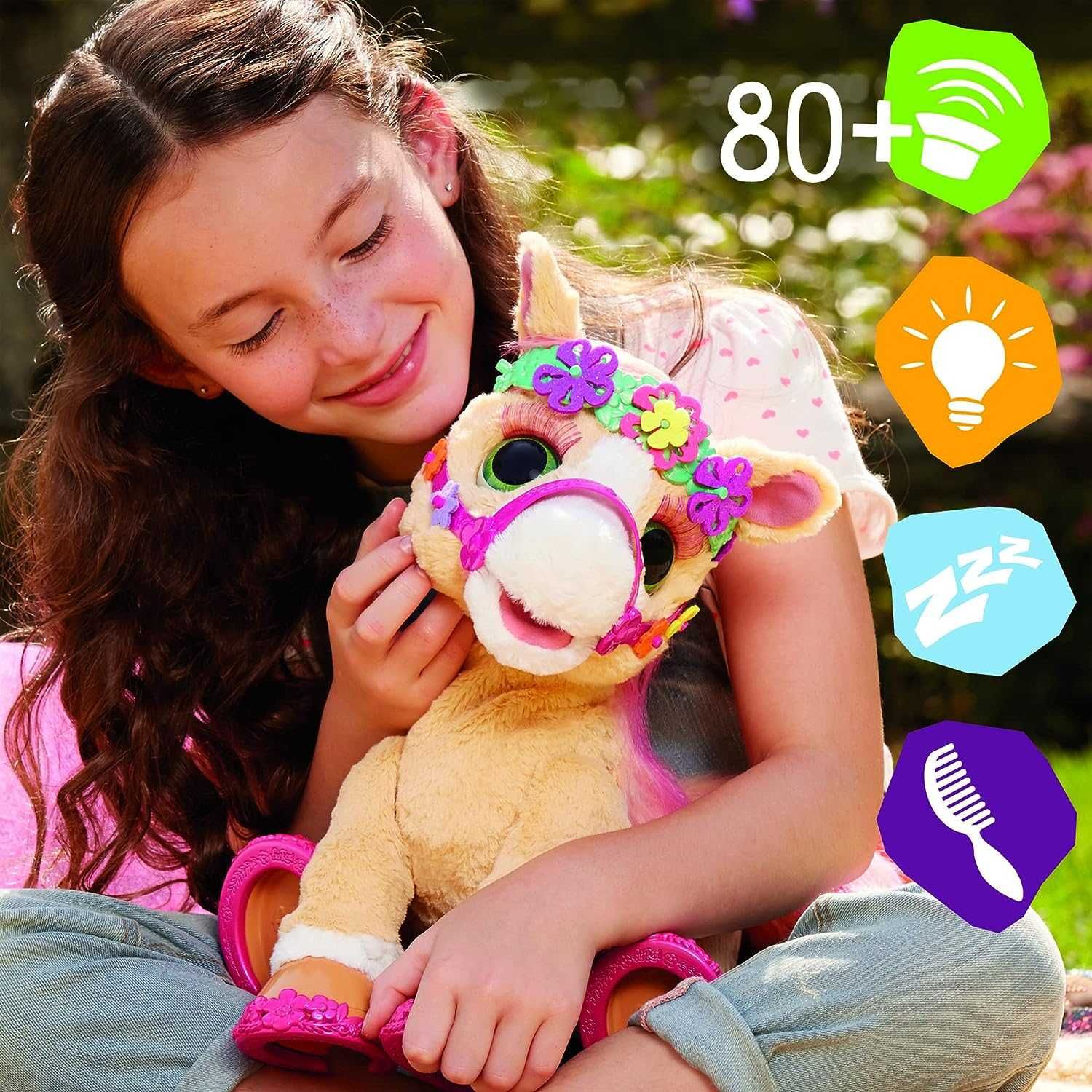 Kucyk furReal Cinnamon, 35 cm, 80 dźwięków, rusza się, cudo!
