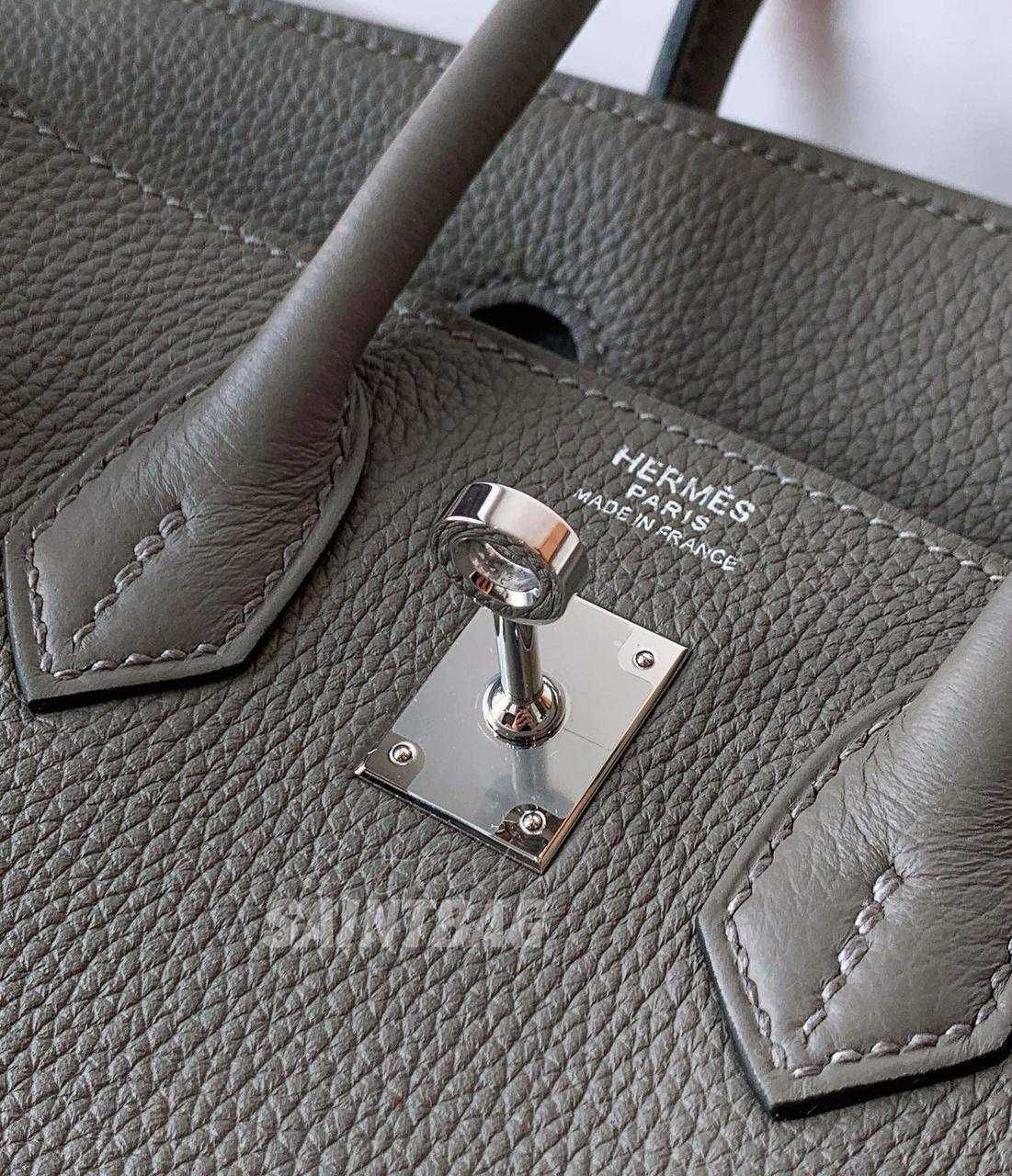 Под заказ сумка Hermes Birkin серый натуральная кожа Ермес Биркин