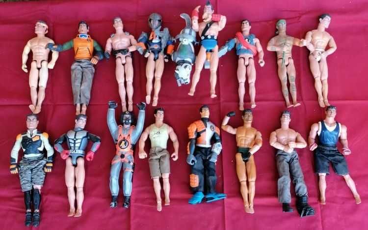 Bonecos da coleção Action Men, 17 unidades