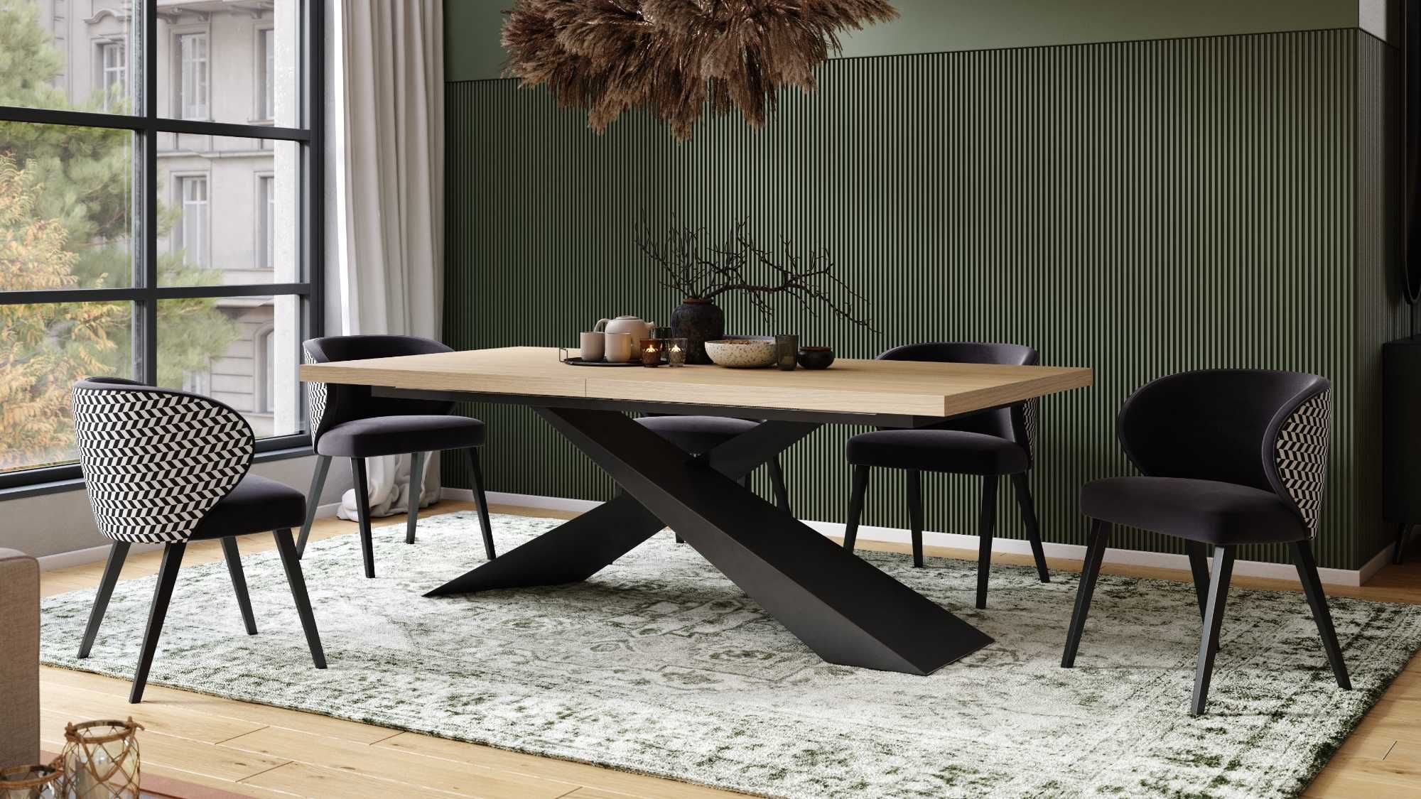 Stół typu "Anioł" – Elegancja i Niepowtarzalny Styl 160/90 do 240