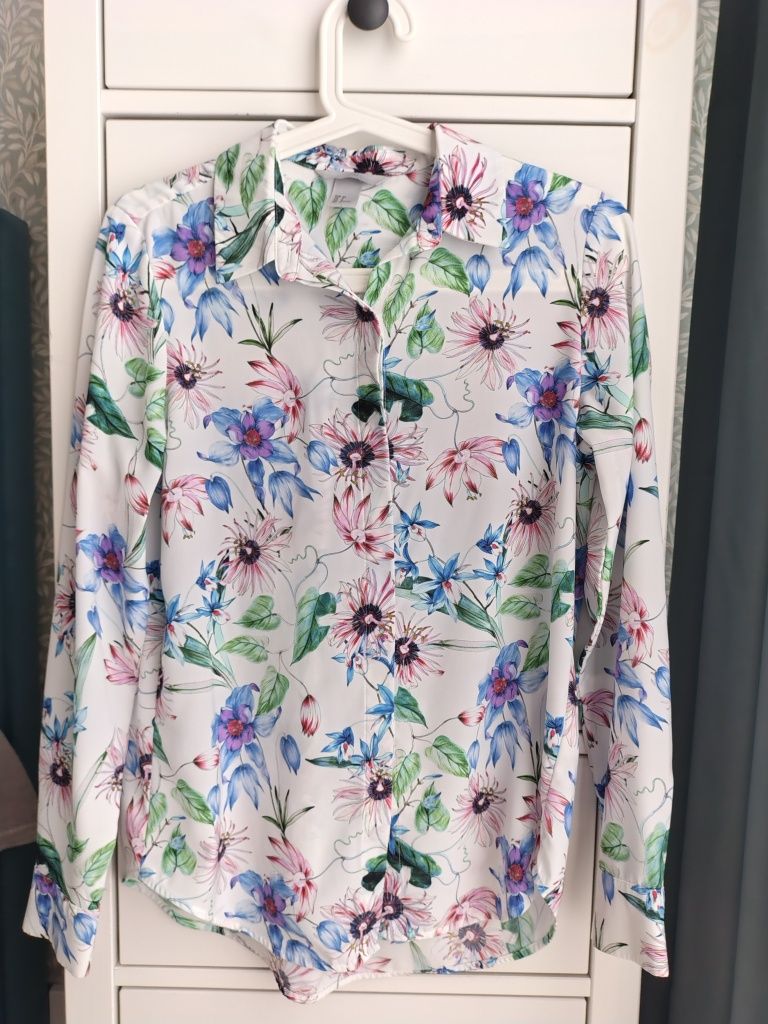Koszula H&M rozmiar XS 32 kwiaty