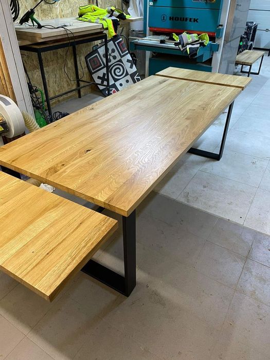 Handmade stół dębowy dąb drewniany loft na wymiar